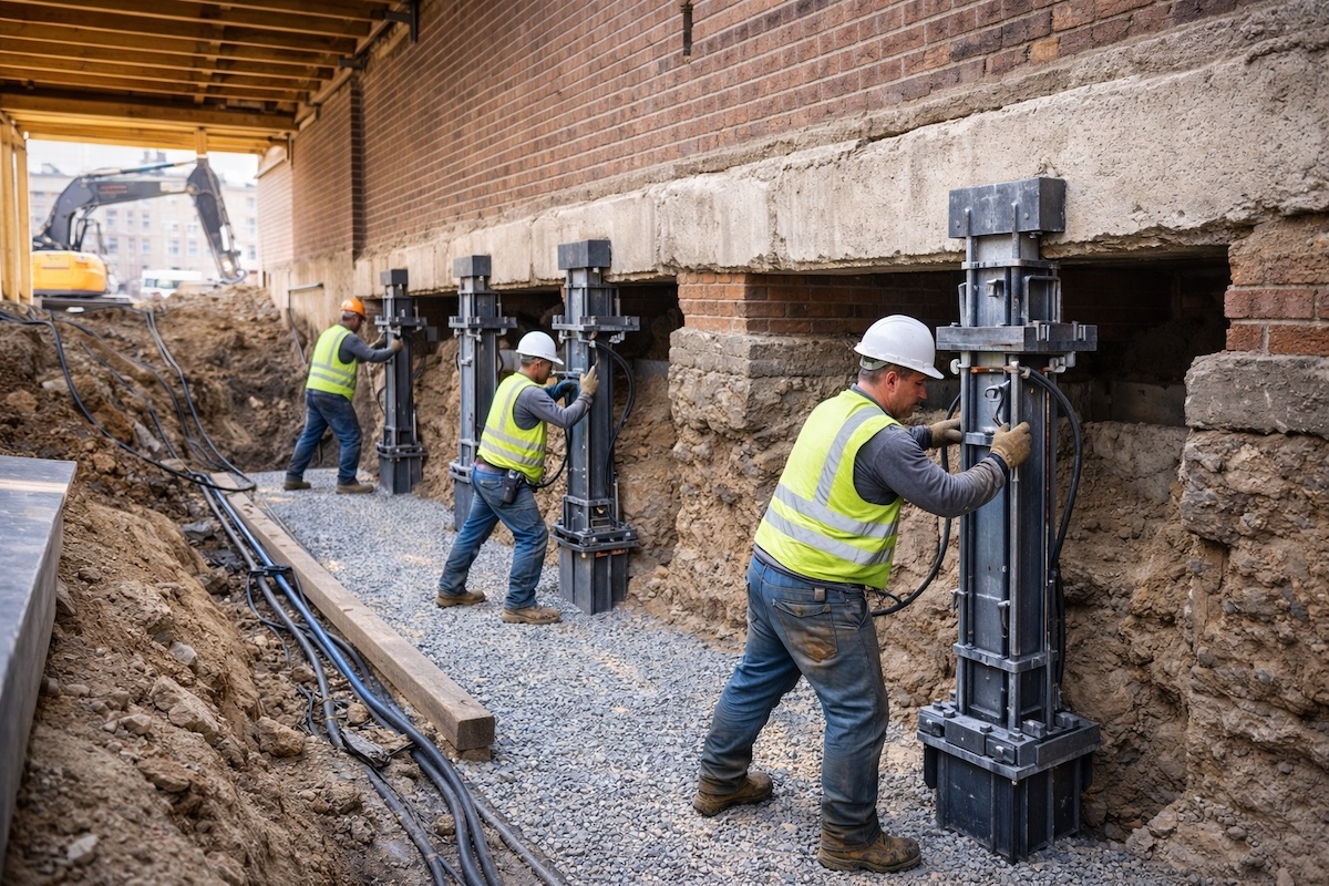 Underpinning in masonry Underpinning in masonry