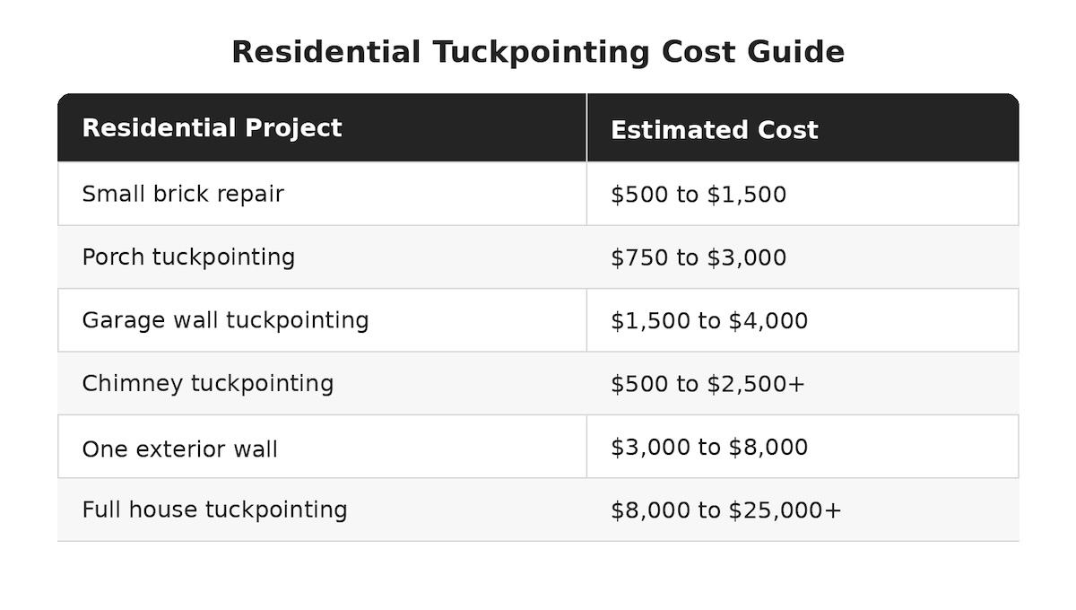 residential tuckpointing guide