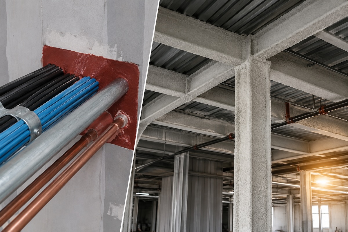 Commercial Firestopping vs. Fireproofing